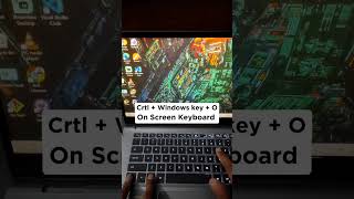 keyboard shortcuts:-  On screen Keyboard ⌨️