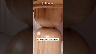 The Premium Solid Wood Round Dining Table #furndune #mordenfurniture #furniture #diningtable