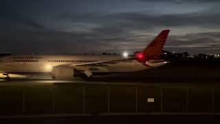 Air India Boeing 787 at Birmingham Airport September 24