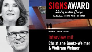 SignsAward 2023 | Christiane Goetz-Weimer & Dr. Wolfram Weimer