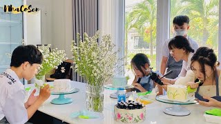 🌿Workshop Cake Decorating For Beginers| 🍰Cake Vlog| Lần đầu làm bánh sinh nhật Workshop làm bánh kem