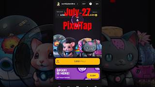 Pixel tap by pixelverse daily combo 27 July 2024 100% completion #pixeltap #pixelverse #pixelcombo