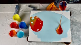 Soft & Colorful Acrylic Painting! | Fluid Art Style