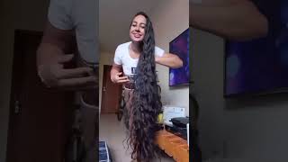 Andressa playing with her beautiful long thick hair 😍😍😍😍😍😍😍😍