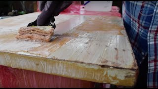 How to Strip Wood Furniture | AOM Dresser Makeover