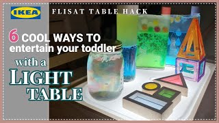 How to make a DIY Light Table for kids | 6 Sensory activities on light table for toddler