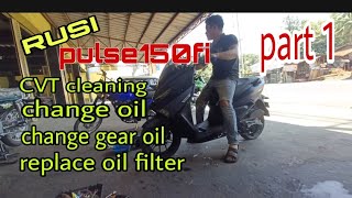 RUSI PULSE 150fi CVT CLEANING (PART 1)