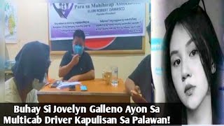 "Buhay" Si Jovelyn Galleno Ang Nawawalang Estudyante Sa Mall Sa Palawan Ayon Sa Driver Ng Multicab!