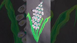 easy flower painting/#canvaspainting #acrylicpainting #shortvideo