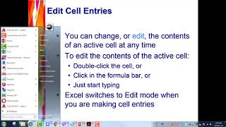 6 Edit Cell Entries