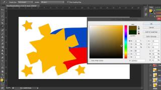 Three Stars and A Sun - Adobe Photoshop CS6 Tutorial