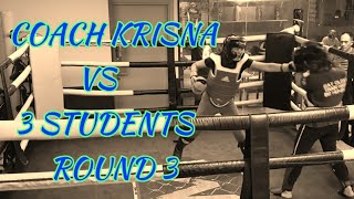 COACH KRISNA VS CATH/KAREN | PREPARATION FOR BEAT DOWN III | MUAY THAI SPARRING #sparring #muaythai