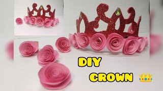 How to make Crown from glitter paper | Royal Crown for birthday | DIY |