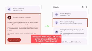 Kích Hoạt / Cấp Quyền Shizuku Và Khắc Phục Tình Trạng Quyền Shizuku Bị Hạn Chế | Fix Lỗi ADB Shizuku