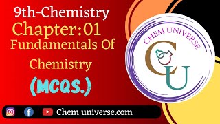 9th class Chapter#01 (MCQs) Fundamentals of chemistry.