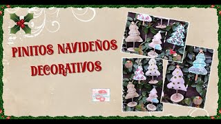 PINITOS NAVIDEÑOS DECORATIVOS - CERECITAS ARTE Y SCRAP - #navidad #scrapbooking