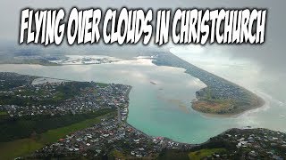 Flying through the clouds over Christchurch - New Zealand | Travel Vlog #54