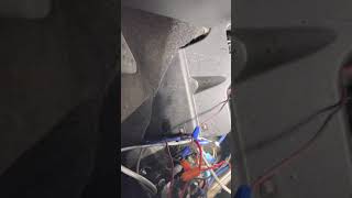 Fishing wires on a car with protection