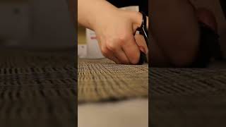 Fabric cutting ASMR