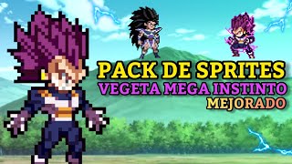 PACK DE SPRITES DE VEGETA MEGA INSTINTO, MEJORADO, CREADO POR MI (SPRITES HD)