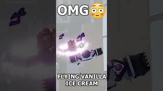 Flying vanilla ice cream?? WTF #short