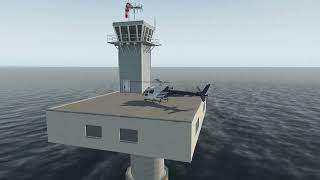 X Plane 11: Helipad In The Waters