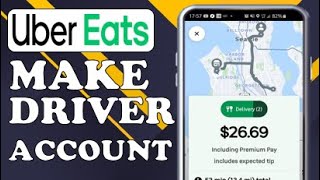 HOW TO MAKE UBER EATS DRIVER ACCOUNT (2024)