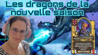 Dragons et ravageur d'obsidienne