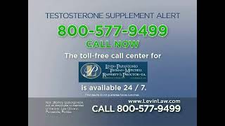 LEVIN LAW TV SPOT TESTOSTERONE SUPPLEMENT ALERT ISPOT.TV