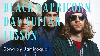 How To Play Black Capricorn Day by Jamiroquai (Funk Guitar Lesson) (Rock Guitar Lesson)