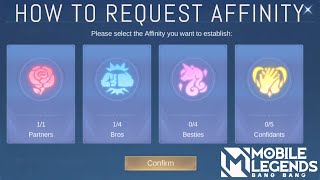 HOW TO REQUEST AFFINITY IN MOBILE LEGENDS