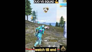 DUO VS SQUAD MATCH / DUO V SQUAD #shorts #freefire #trending