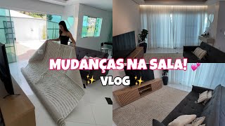 Decoração NOVA na sala: Compramos um tapete e uma cortina! 🏠💕+ Novidades na iluminação da casa