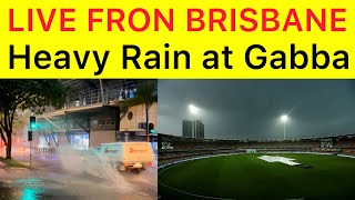 BREAKING 🛑 Heavy Rain in Brisbane | 1st T20 could be affected by Rain in Brisbane | Live update