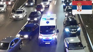 Rettungsgasse? Ambulance Transporting a Patient During a Rush Hour!