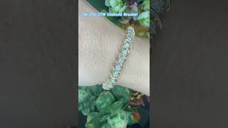 14k 3.50 CTW Diamond Bracelet