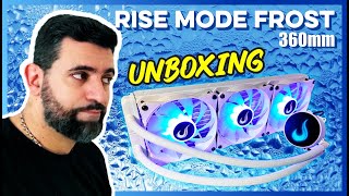 WATER COOLER GIGANTE DE 360MM,  RISE MODE FROST, UNBOXING!!!