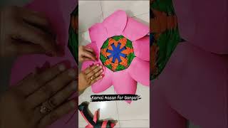 Ganpati bappa ke liye bnaye sunder Kamal Aasan 🙏🏻#ganpati#ganpatidecoration #diy #reels#shortsvideo