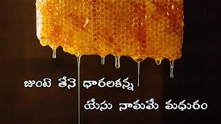 జుంటి తేనె ధారల కన్నా యేసు నామమే మధురం