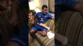 MS Dhoni singing salame ishq meri jaan song 🎶😍 #msdhoni #dhoni #msd #shorts #song #amitabhbachchan