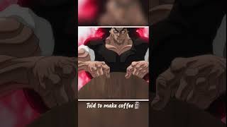 yujiro hanma tore up the table #shorts #anime #baki #yujirohanma