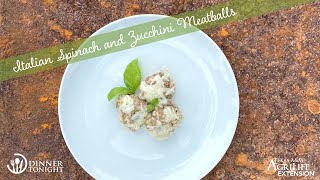 Italian Spinach and Zucchini Meatballs