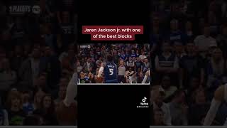 Jaren Jackson with massive rejection block #shorts #nba #jarenjacksonjr