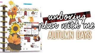 Autumn Plan With Me Happy Planner  // villabeautifful