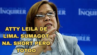 SAKIT NG PATAMA NI ATTY LEILA DE LIMA. SHORT PERO TOTOO.