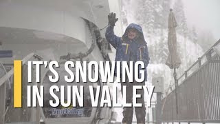 It's Snowing in Sun Valley