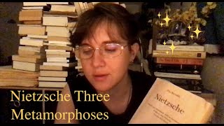 ASMR Nietzsche Three Metamorphoses | Soft Spoken Reading Fire Sounds