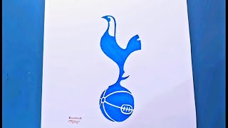 رسم شعار نادي توتنهام الإنجليزي/How to draw the English Tottenham logo