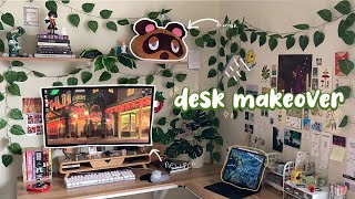 aesthetic desk makeover 2021 🌿