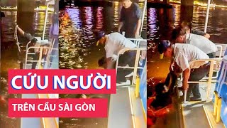 Nhân viên buýt sông dũng cảm cứu người trên cầu Sài Gòn